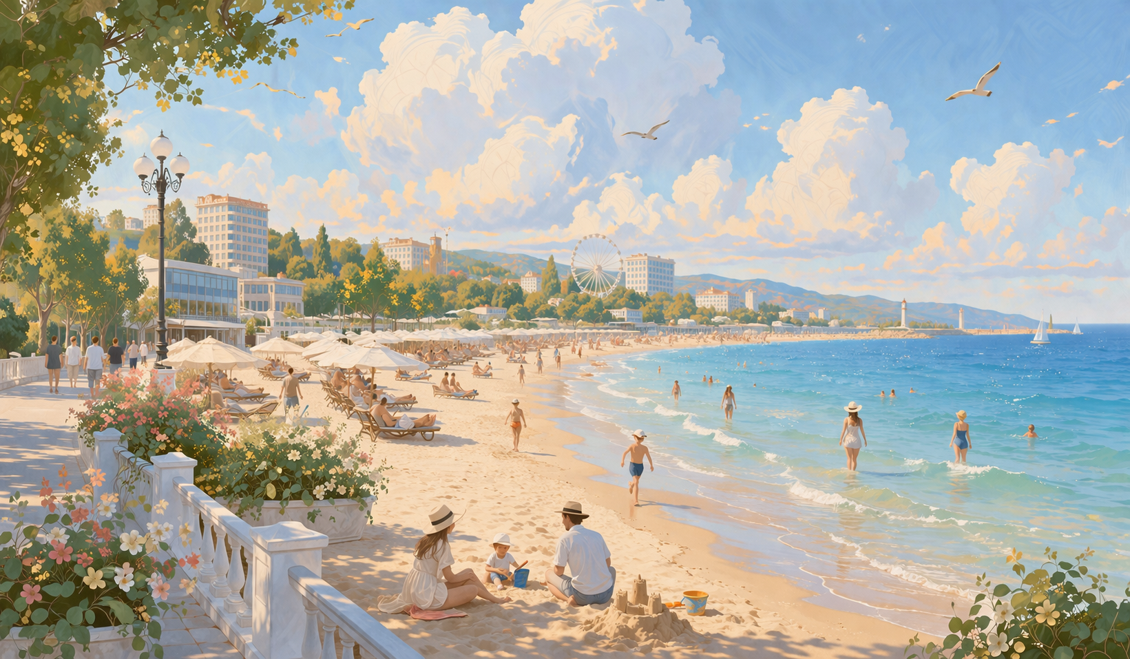 Центральный городской пляж Анапы